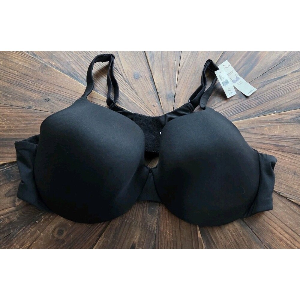 NWT - Cacique True Collection Black Shaping T-Shirt Bra - Size 46C
